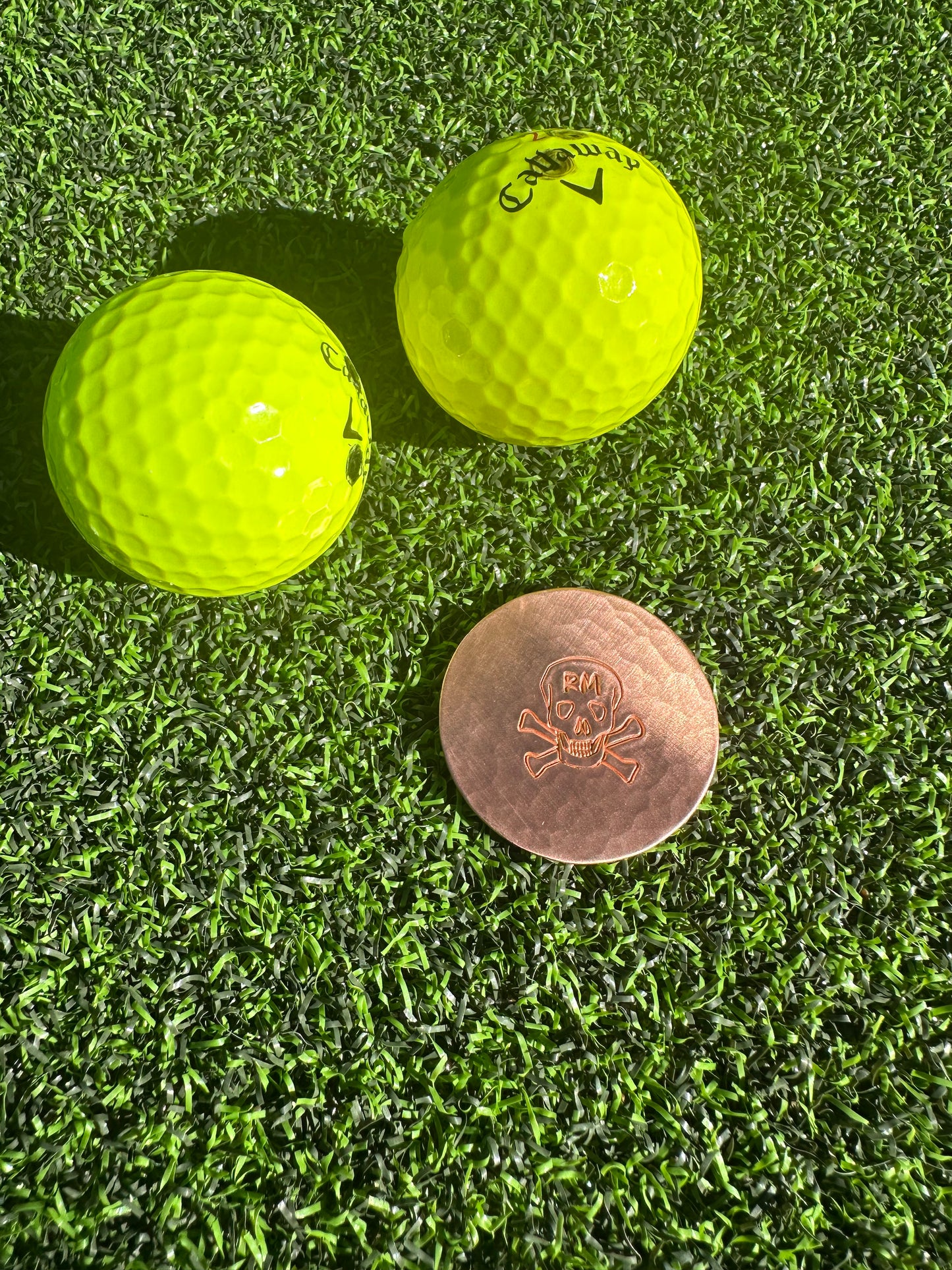 Hand Forged Custom Rocco Golf Ball Marker-Large