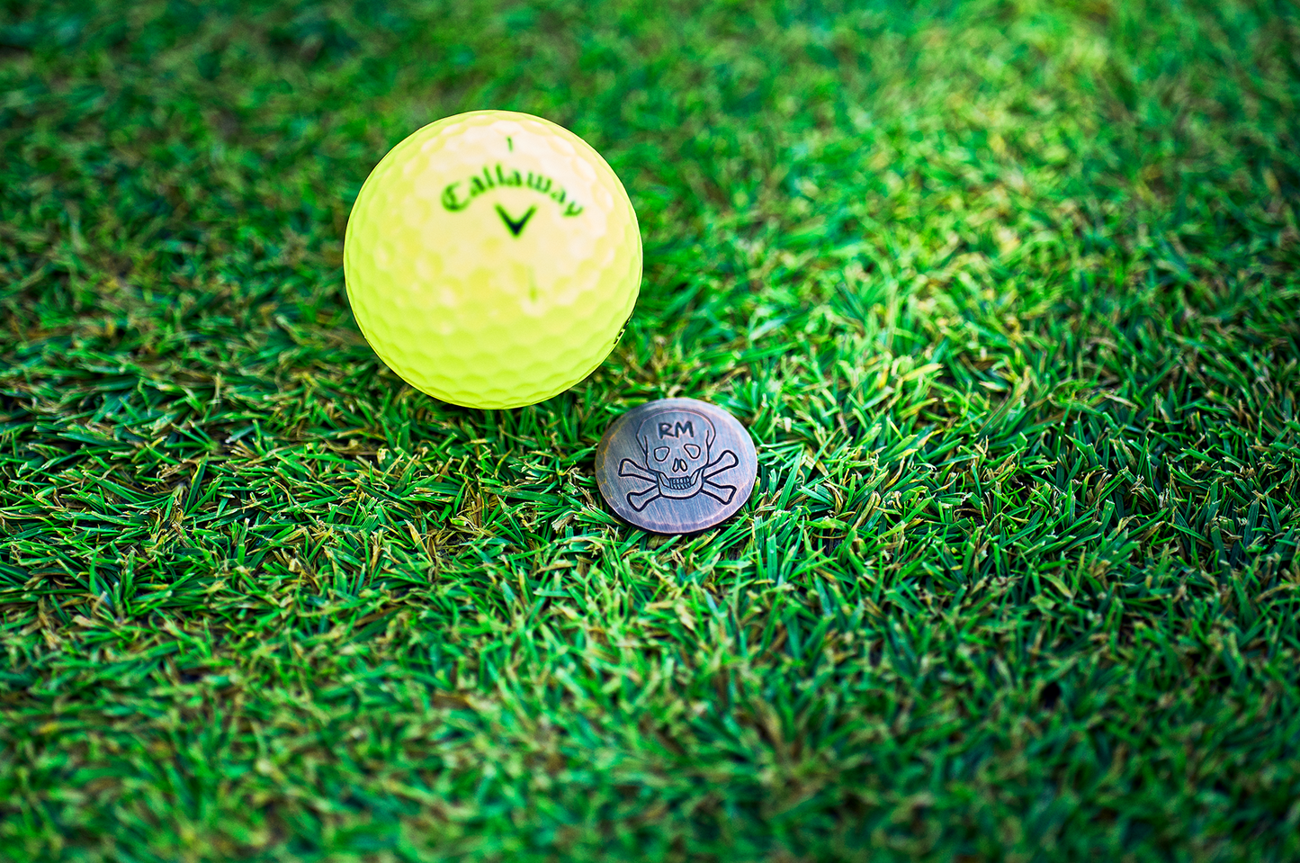 Hand Forged Custom Rocco Golf Metal Ball Marker-Small